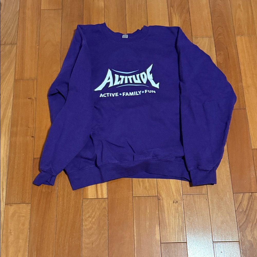 Gildan Purple Crewneck Men's Sweater
